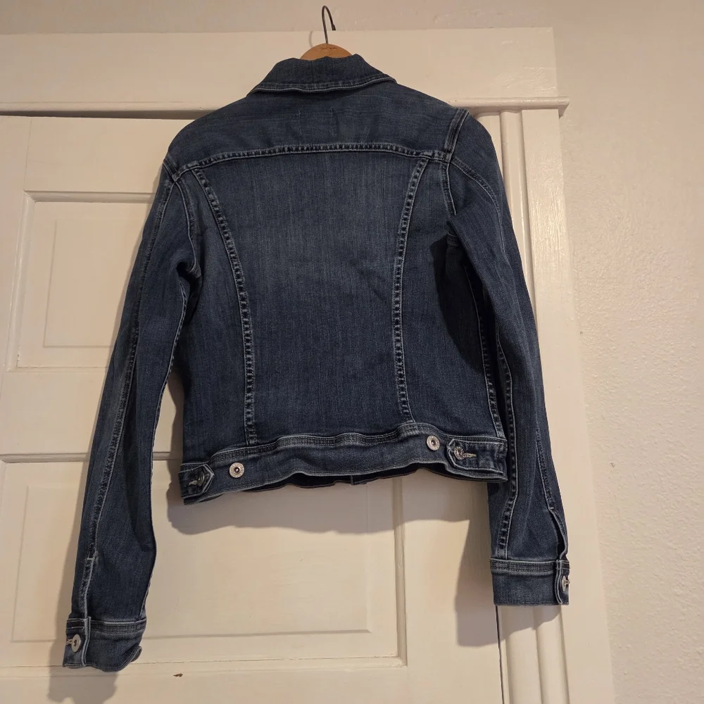 AG Adriano Goldschmied Medium Blue Denim Jacket Women's Medium - Picture 2 of 6